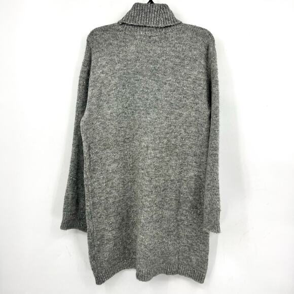 STEVE MADDEN Women's Abbie Sweater Dress Medium Heather Grey Turtleneck NWT - Picture 7 of 13
